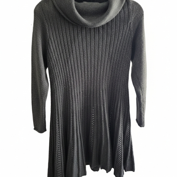 Hannah Charcoal Cowl Neck Sweater - Picture 2 of 7